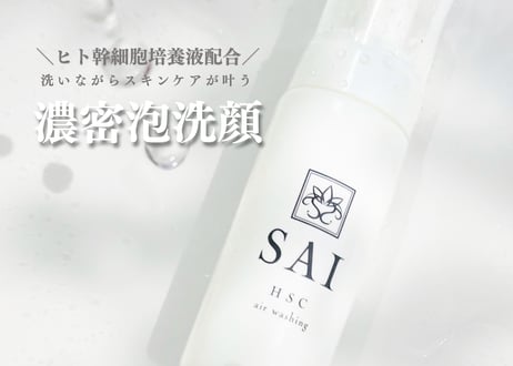 HSC air washing【濃密泡洗顔】
