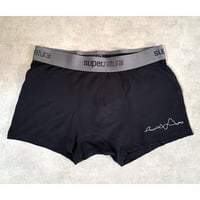 アウトドアフィットネスロゴアンダーウェア　メリノウール素材×[SN]　メンズ　カラー：JETBLACK