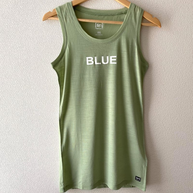 BLUEロゴタンクトップ メリノウール素材×[SN] レディース カラー