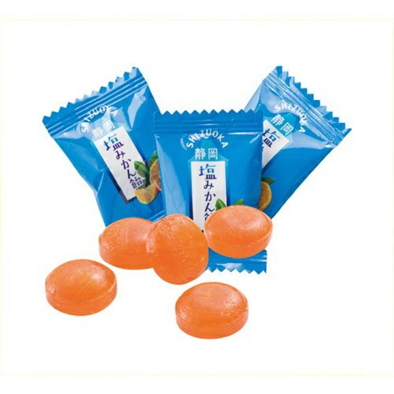 塩みかん飴 150g(個包装込み、約39粒） | 三保羽衣 茶中村園
