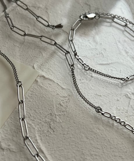 ❤️mix chain necklace/bracelet【7月末頃発送】