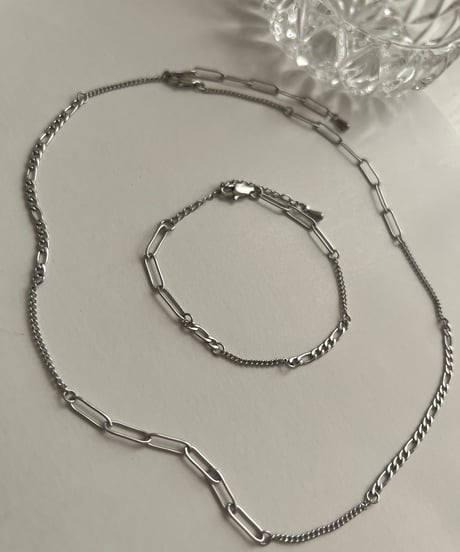 ❤️mix chain necklace/bracelet【7月末頃発送】