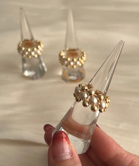 💙beads ring 【 7月末頃発送】