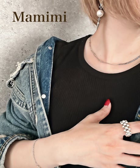 ❤️mix chain necklace/bracelet【7月末頃発送】