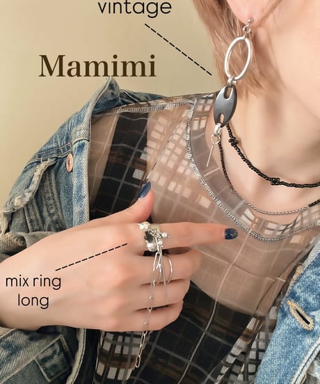 🍯mix ring long 【8月末頃発送】