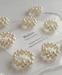 beads ring  pearl【 9月末頃発送】