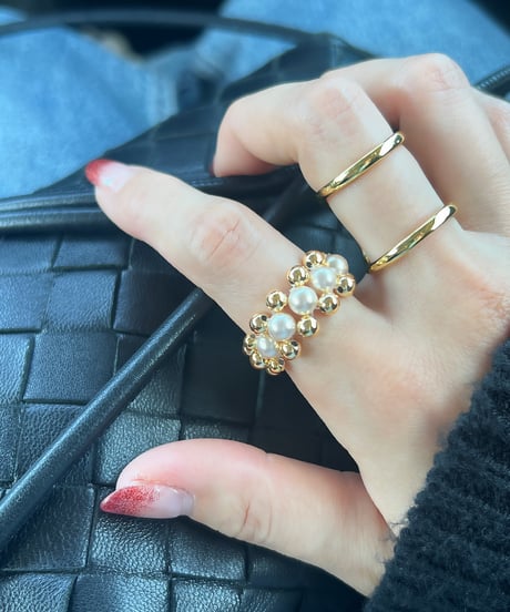 💙beads ring 【 7月末頃発送】