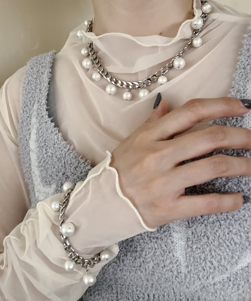 🩷pearl×chain 【2月末頃発送】 | Mamimi
