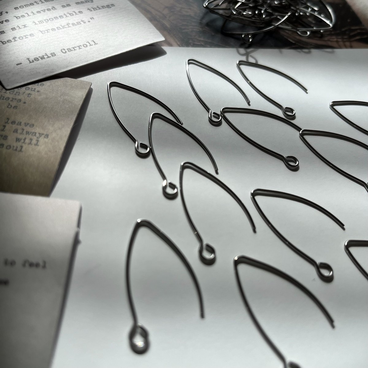 イオンプレーティングステンレス シルバーワイヤーループ付