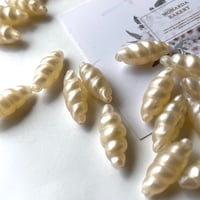 USA vintage beads(パールチューブ) 2個
