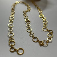 真鍮製ラウンドフープデザインチェーン (gold) 40cm