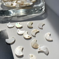 淡水シェルチャーム(moon)5個