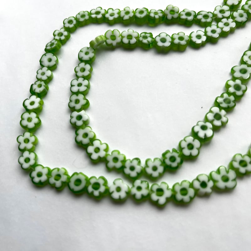 ガラスセラミックビーズ (poppin) ライトグリーン 10個 | anyone