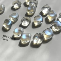 hukisoku ガラスビーズ smoke glitter White 6個