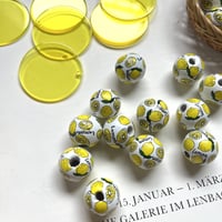 ウッドビーズ ❁⃘lovely series❁⃘ レモンlemon 6個