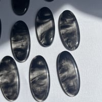 アクリルパーツ クリアマーブル (black)5個