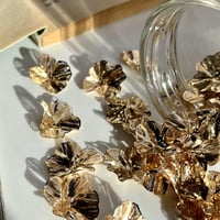 人気商品 Brass Flower parts solid  《viola》6pic gold