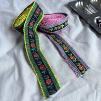 チロル刺繍リボン 2種セット(ポピー)