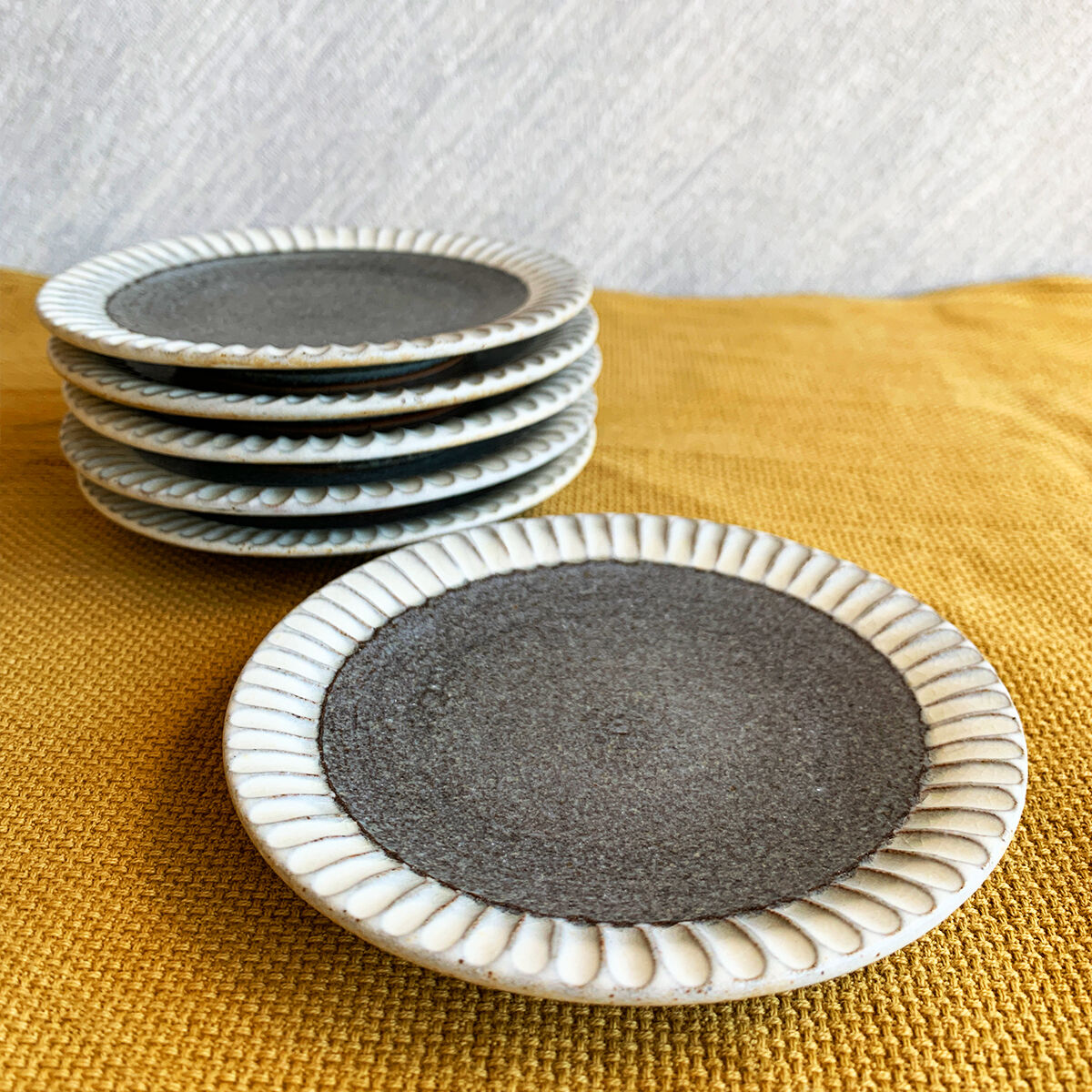 長嶺憲幸 ｜ 白鎬4寸皿 | 笠間陶芸ショップ