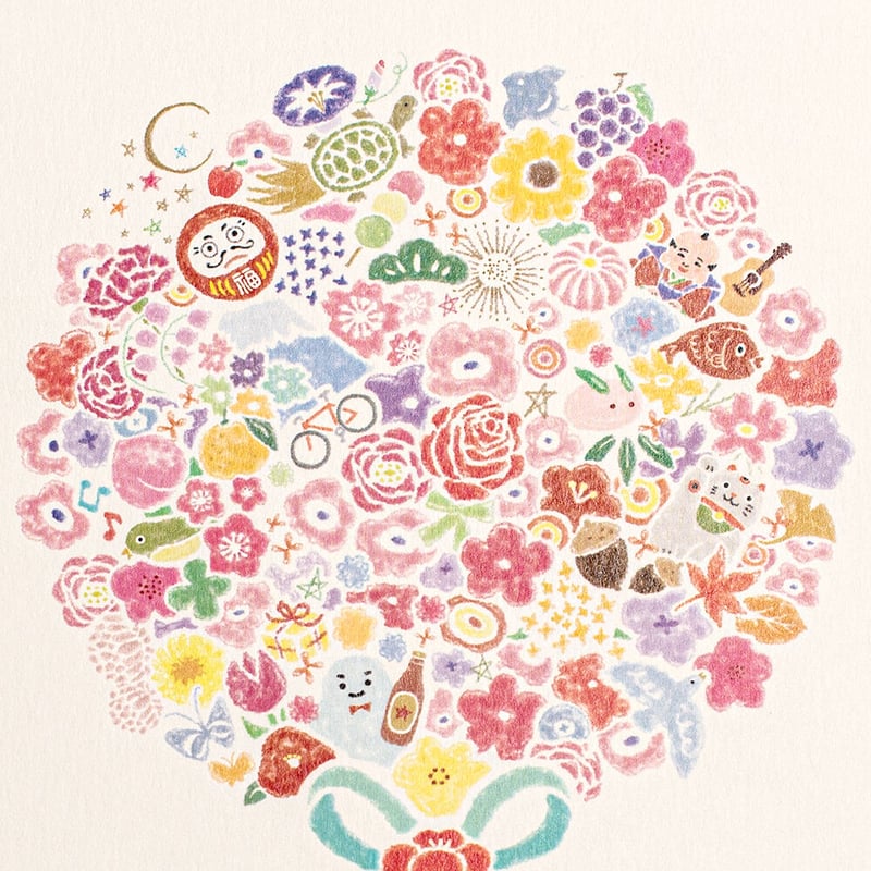 ポストカード お祝い 3枚 | fuku fuku yama