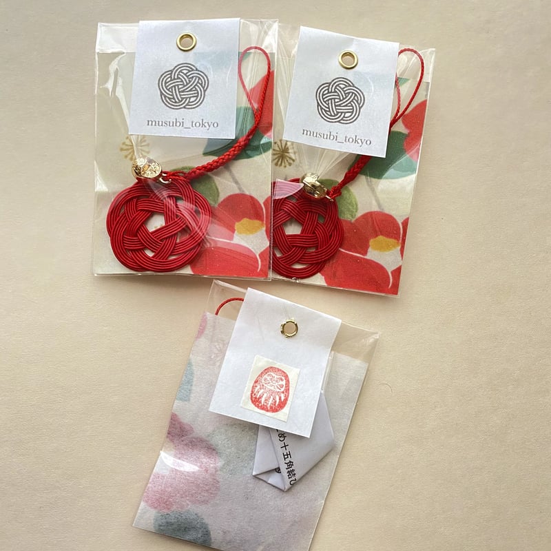 だるま合格祈願 五角(合格)結び | musubitokyomizuhiki's STORE