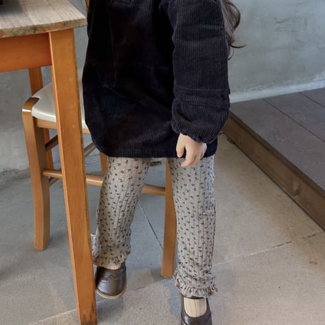floral warm fit pants