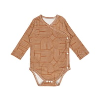 labyrinth long sleeves rompers(front open)