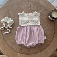【order】Lavender Lace Romper(73-90)