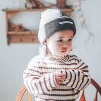 frill neck rib knit