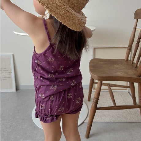 Plum Floral Rib Set