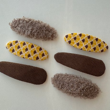 warm texture clip 3Pset (2type)