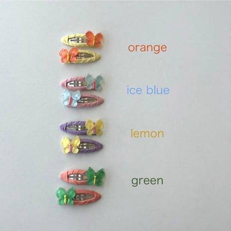 clear butterfly snap pin