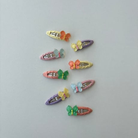 clear butterfly snap pin