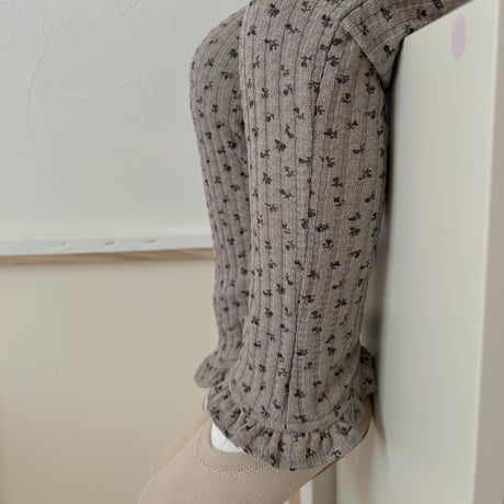 floral warm fit pants