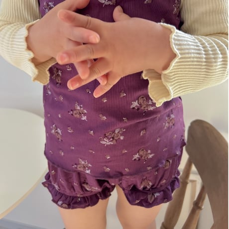 Plum Floral Rib Set