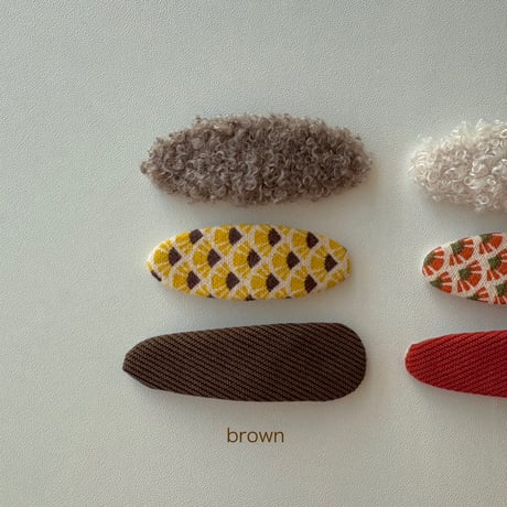 warm texture clip 3Pset (2type)