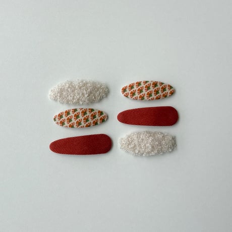 warm texture clip 3Pset (2type)