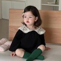 blooming collar corduroy rompers