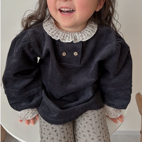 corduroy puff sleeve top