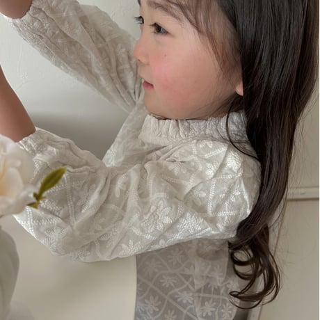 daisy lattice blouse