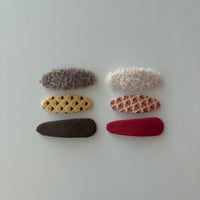 warm texture clip 3Pset (2type)