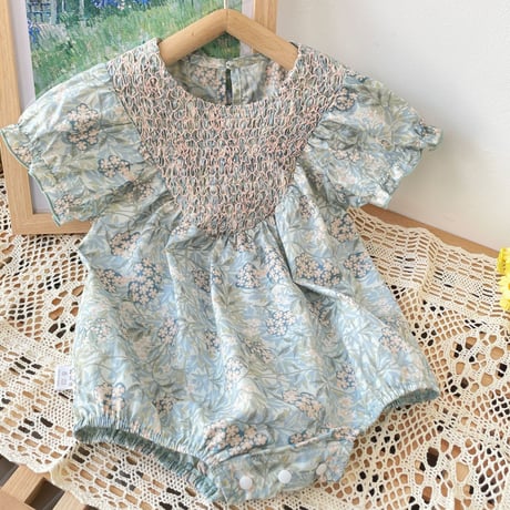 【order】 Willow Floral Romper(73-90)