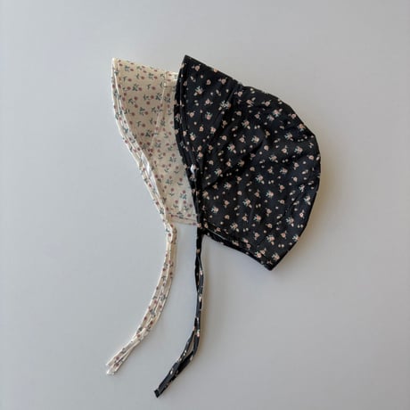 petite floral baby bonnet