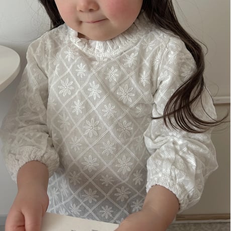 daisy lattice blouse