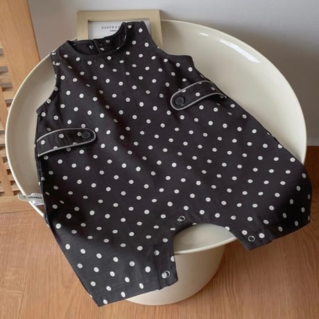 【order】Dot Sleeveless Jumpsuit(73-90)
