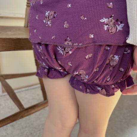 Plum Floral Rib Set