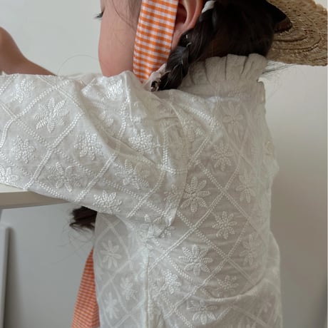 daisy lattice blouse