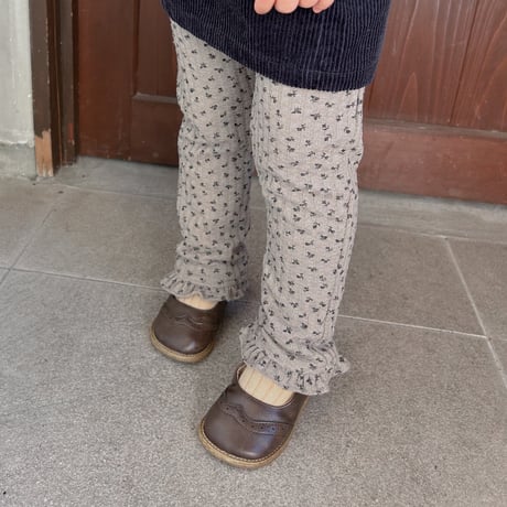 floral warm fit pants