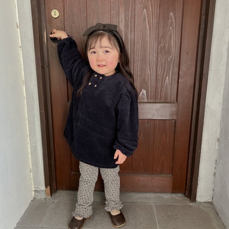 corduroy puff sleeve top