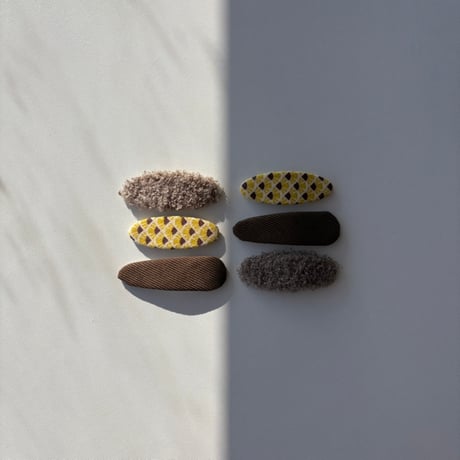 warm texture clip 3Pset (2type)